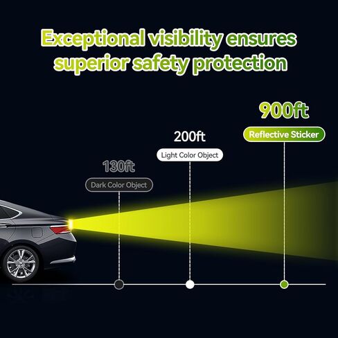 60 قطعة من الملصقات العاكسة، ملصق تحذيري عاكس للسلامة، ملصقات الدراجة، عاكسات صندوق البريد، ملصقات عاكسة للملابس، ملصقات خوذة عاكسة (أصفر) in Kuwait