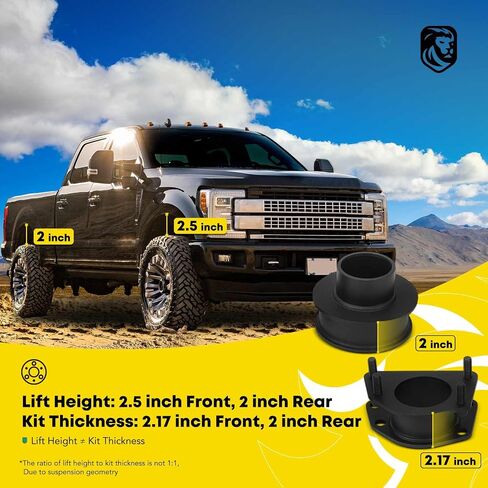YHTAUTO 2.5 Inch Front & 2 Inch Rear Leveling Lift Kit Compatible with Jeep Liberty KK Series 2008-2012, Steel Strut Spacers & Spring Spacers w/Hardware Kit Set of 4 in Saudi Arabia