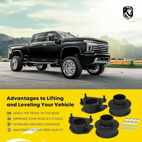 YHTAUTO 2.5 Inch Front & 2 Inch Rear Leveling Lift Kit Compatible with Jeep Liberty KK Series 2008-2012, Steel Strut Spacers & Spring Spacers w/Hardware Kit Set of 4 in Saudi Arabia