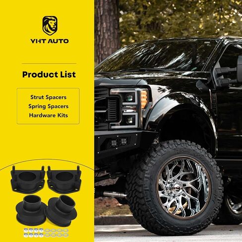 YHTAUTO 2.5 Inch Front & 2 Inch Rear Leveling Lift Kit Compatible with Jeep Liberty KK Series 2008-2012, Steel Strut Spacers & Spring Spacers w/Hardware Kit Set of 4 in Saudi Arabia