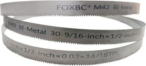 FOXBC 30-9/16 inch Bandsaw Blades 8/10 TPI, Replacement for Milwaukee 48-39-0630 Metal Band Saw, 30-9/16" x 1/2" x .020", 3-Pack in Saudi Arabia