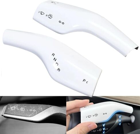 غطاء ذراع التوجيه لموديل تيسلا 3 موديل Y، ملحقات غطاء ناقل الحركة وغطاء مزخرف لرافعة التروس للطراز 3/Y (نمط ألياف الكربون الأحمر) in Kuwait