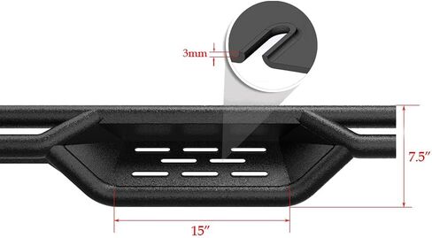 HD Ridez Drop Down Style Running Boards Side Step Compatible with Ford F250 F350 Super Duty 1999-2016 Regular Cab in Saudi Arabia