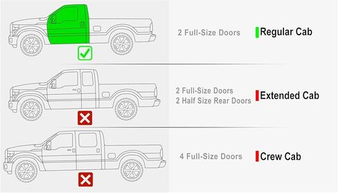HD Ridez Drop Down Style Running Boards Side Step Compatible with Ford F250 F350 Super Duty 1999-2016 Regular Cab in Saudi Arabia