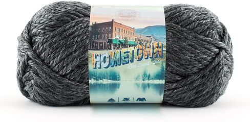 Lion Brand Yarn Hometown Yarn, Bulky Yarn, Yarn for Knitting and Crocheting, 1-Pack, (Springfield Silver) in Saudi Arabia