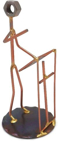 تمثال فني معدني مصنوع يدويًا من واعظ، ملحقات مكتبية، كأس، هدية رئيس، ديكور مكتب، احترافي للأعمال، خطب in Kuwait