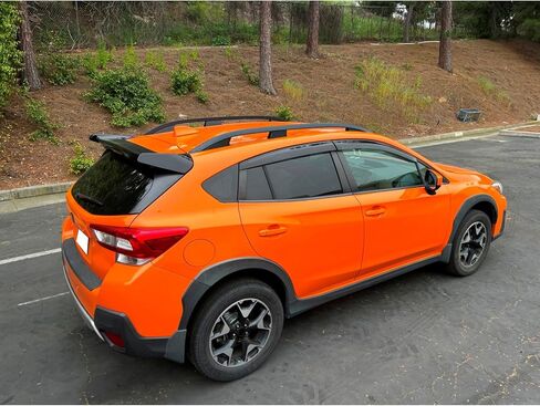FREEMOTOR802® Rear Window Roof Spoiler, Compatible with 2018-2023 Subaru Crosstrek & 2017-2023 Subaru Impreza Hatchback, Add On Exterior Body Replacement Parts, IKON Style Matte Black ABS in Saudi Arabia