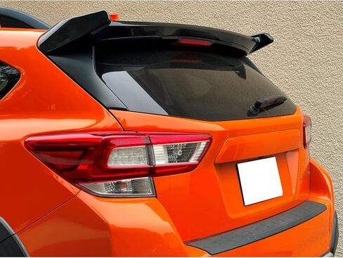 FREEMOTOR802® Rear Window Roof Spoiler, Compatible with 2018-2023 Subaru Crosstrek & 2017-2023 Subaru Impreza Hatchback, Add On Exterior Body Replacement Parts, IKON Style Matte Black ABS in Saudi Arabia
