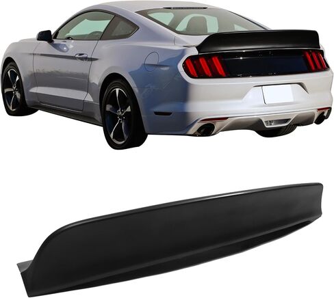 جناح صندوق السيارة متوافق مع 2015-2023 Ford Mustang، IKON Style Matte Black PP Duckbill الخلفي الذيل الخلفي من IKON MOTORSPORTS، 2016 2017 in Saudi Arabia