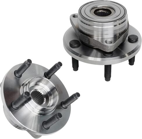 Detroit Axle - Front 2pc Wheel Bearing Hubs for 1996-2007 Ford Taurus, 1996-2005 Mercury Sable, 1995-2002 Lincoln Continental, 2 Wheel Bearing & Hubs Assembly Set Replacement in Saudi Arabia