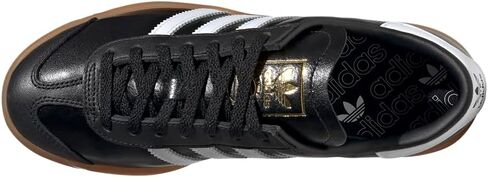 حذاء رياضي نسائي هامبورغ برباط من adidas - كاجوال - أسود - مقاس 8 M in Saudi Arabia