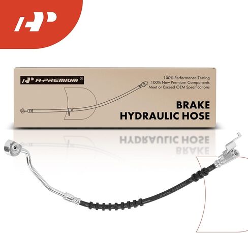 A-Premium Front Passenger Brake Hydraulic Hose Compatible with Jeep Models - Wrangler 1990 1991 1992 1993 1994 1995 - Replace# 52008778AC in Saudi Arabia