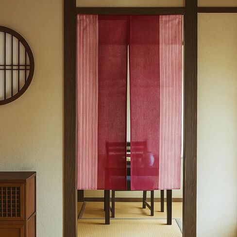 Japanese Curtain Noren Tapestry Curtains for Doorway Including Clips (Brown) in Saudi Arabia