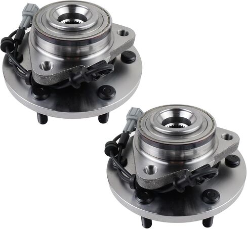 PAROD Pair of 2 Front 515125 4WD Wheel Hub Bearing Assembly Fit for 2008-2010 Infiniti QX56, 2008-2012 Nissan Armada, Titan 6Lugs w/ABS in Saudi Arabia