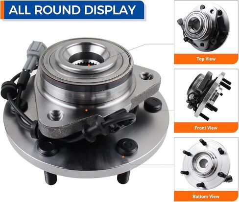 PAROD Pair of 2 Front 515125 4WD Wheel Hub Bearing Assembly Fit for 2008-2010 Infiniti QX56, 2008-2012 Nissan Armada, Titan 6Lugs w/ABS in Saudi Arabia