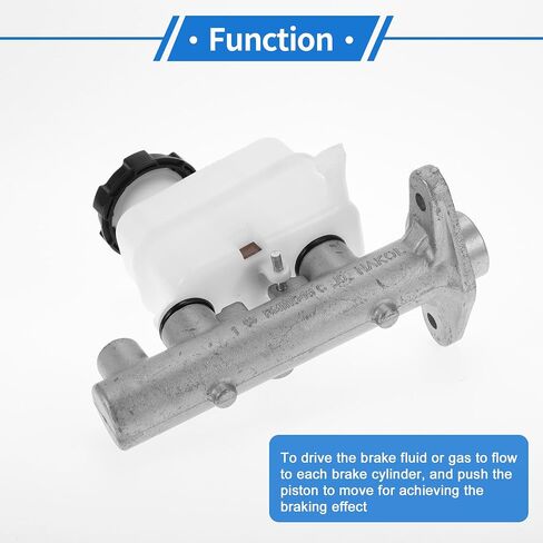 1 Pcs Brake Master Cylinder for Hyundai Santa Fe 2001-2005 Durable Aluminum Alloy,Plastic Engine Compartment Hydraulic Master Cylinder with Reservoir in Saudi Arabia