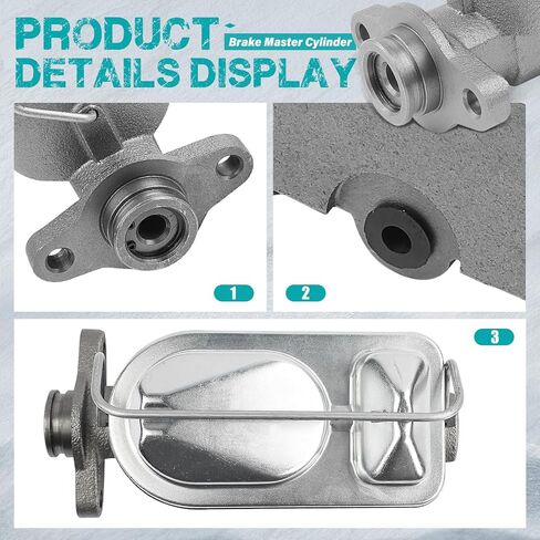 Brake Master Cylinder with Reservoir Compatible with Ford Thunderbird, LTD Crown Victoria, Custom 500 & Lincoln Continental, Town Car, Mark IV, Mark VI & Mercury Grand Marquis, Montego in Saudi Arabia