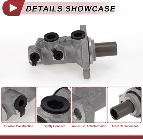 Brake Master Cylinder No.M630713/20990924 for Chevrolet Equinox 2010-2017 Hydraulic Master Cylinder Silver Tone Aluminum Alloy 1 Pc in Saudi Arabia
