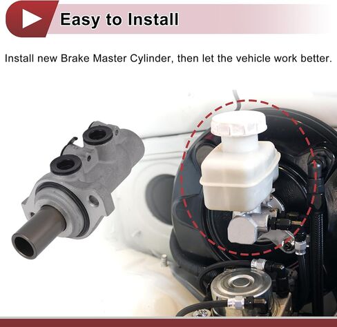 Brake Master Cylinder No.M630713/20990924 for Chevrolet Equinox 2010-2017 Hydraulic Master Cylinder Silver Tone Aluminum Alloy 1 Pc in Saudi Arabia