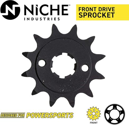 ضرس محرك أمامي Niche 520 الملعب 12 سنًا لـ 1983-1985 Honda ATC200X 23803-444-810 in Saudi Arabia