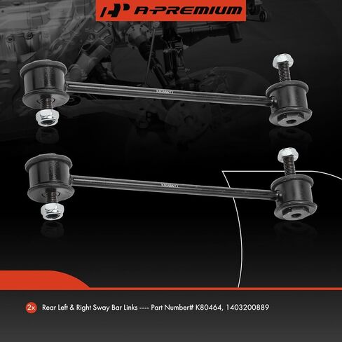 A-Premium 2 x Rear Sway Bar Links Stabilizer Bar Links, Compatible with Mercedes-Benz S320 S350 S420 S430 S500 S600 & CL500 CL600 300SD 300SE & 400SE 400SEL & 500SEC & 600SEC & AMG - S55 S65 in Saudi Arabia