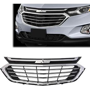 KARPAL Front Bumper Upper Grille w/Chrome Trim 84150738 Compatible with 2018 2019 2020 2021 Chevrolet Equinox in Kuwait