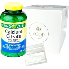 Spring Valley Calcium Citrate, Bone Health Supplement, 600mg, 300 Tablets in Saudi Arabia