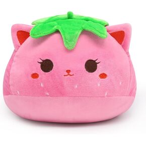 وسادة قطيفة على شكل الكرز، مقاس 40.64 سم من الفاكهة اللطيفة، حيوانات محشوة باللون الوردي للأطفال، وسادة نوم على شكل الكرز الكرتوني، هدايا عيد الميلاد للفتيات والفتيان لتزيين المنزل in Kuwait