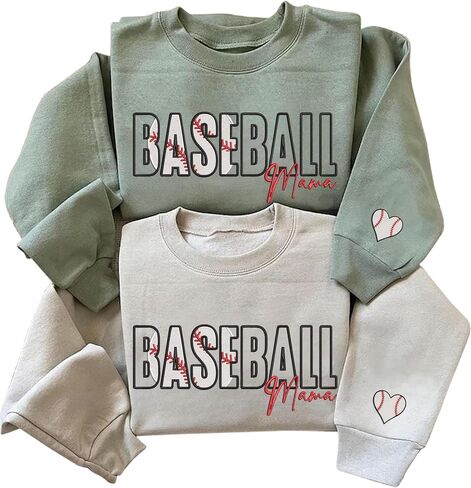 Nani Baseball Mama Embroidered Sweatshirt, Baseball Mama EmbroideredSweatshirt Gift For Mom Mother's Day Gameday Christmas in Saudi Arabia