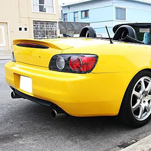 IKON MOTORSPORTS، جناح صندوق السيارة متوافق مع 2000-2009 Honda S2000 AP1 AP2، طراز مصنع OE مطلي #Y52P سبا أصفر لؤلؤي ABS بلاستيك غطاء صندوق السيارة الخلفي شفة جناح سبويلر in Saudi Arabia
