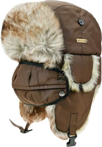 قبعة الصياد الشتوية للجنسين مقاومة للبرودة، قبعة دافئة مع غطاء للأذن للصيد والتزلج والأنشطة الخارجية الشتوية in Kuwait