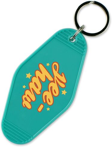سلسلة مفاتيح TeesAndTankYou Yee-Haw Vintage Style Motel Keychain 3.5 بوصة in Saudi Arabia
