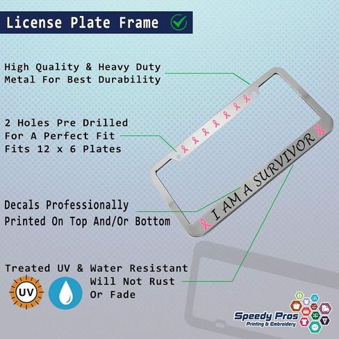 حامل بطاقات السيارة بإطار لوحة ترخيص معدني من الزنك من Texas The Lone Star State - كروم بفتحتين in Kuwait