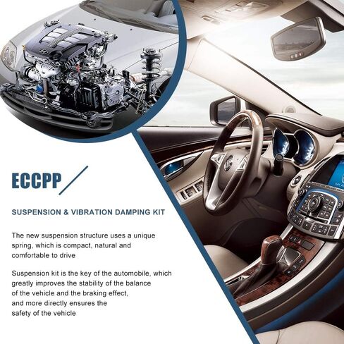 ECCPP دعامات كاملة أمامية وخلفية زوج تبختر ممتص الصدمات لـ 2005-2010 لسيارة Toyota Sienna مجموعة من 4 in Kuwait