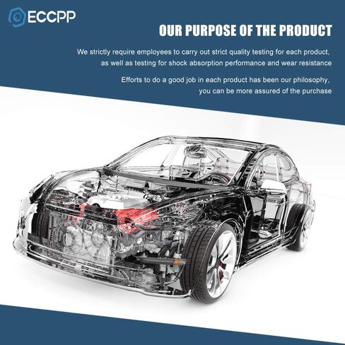ECCPP دعامات كاملة أمامية وخلفية زوج تبختر ممتص الصدمات لـ 2005-2010 لسيارة Toyota Sienna مجموعة من 4 in Kuwait