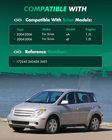 الدعامات الأمامية الكاملة من SCITOO دعامات الصدمات الخلفية لمجموعة الربيع تناسب 2004-2006 لـ Scion xA 2004-2006 لـ Scion xB Quick Struts 172245 343426 5601 - مجموعة من 4 in Saudi Arabia