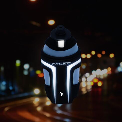 Fitletic HydraPocket Handheld Water Bottle Carrier (Black) in Saudi Arabia