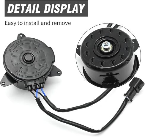 214871KA0E Radiator Fan Cooling Motor, Replacement for Versa 2012-2019 L4 1.6L, Replacement for Versa Note 2014-2019 L4 1.6L, Replaces 21487-1KA0B 21487-1KA0A in Saudi Arabia