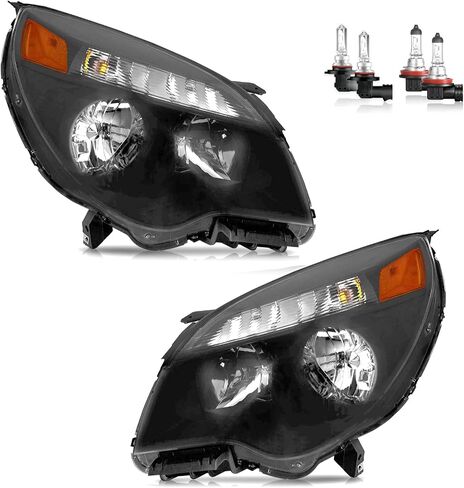 Headlights W/Bulbs for 2010-2015 Chevy Equinox LS/LT Model Headlamp Replacement Driver & Passenger Side in Saudi Arabia