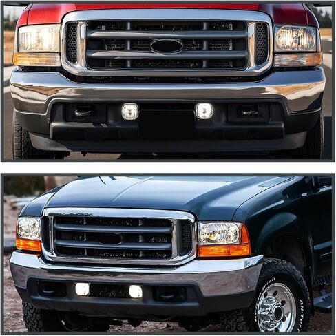SPEC-D TUNING Smoke Fog Lights Compatible with 1999-2004 Ford F-250, F-350 Super Duty, 2000-2004 Excursion, L+R Pair Assembly in Saudi Arabia
