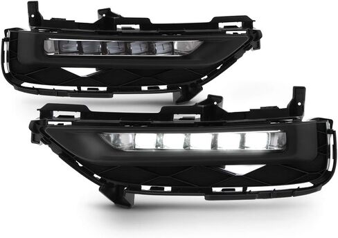 ACANII - For 2016-2017 Honda Accord 9.5 Gen 2dr Coupe OE Style LED Bumper Fog Lights Lamps Assembly Driver & Passenger in Saudi Arabia