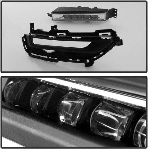 ACANII - For 2016-2017 Honda Accord 9.5 Gen 2dr Coupe OE Style LED Bumper Fog Lights Lamps Assembly Driver & Passenger in Saudi Arabia