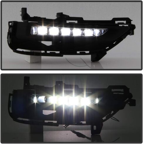 ACANII - For 2016-2017 Honda Accord 9.5 Gen 2dr Coupe OE Style LED Bumper Fog Lights Lamps Assembly Driver & Passenger in Saudi Arabia