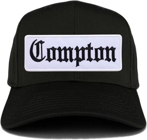Trendy Apparel Shop Old English Compton Patch Structured Baseball Cap in Saudi Arabia