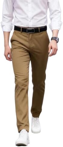 TiantailangMen's Formal Trousers Solid Black All-Season Business Pants Suitable for Casual to semi-Formal Occasions in Saudi Arabia