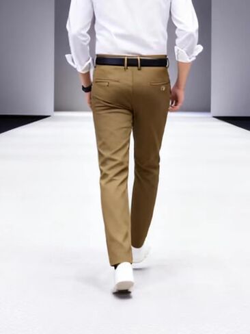 TiantailangMen's Formal Trousers Solid Black All-Season Business Pants Suitable for Casual to semi-Formal Occasions in Saudi Arabia