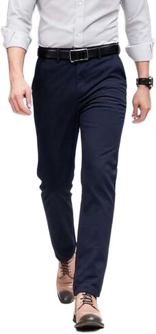 TiantailangMen's Formal Trousers Solid Black All-Season Business Pants Suitable for Casual to semi-Formal Occasions in Saudi Arabia