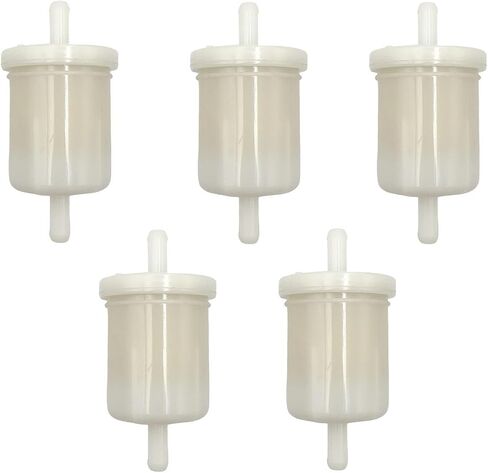 5 Pack 5/16" Inline Fuel Filter Compatible with Kubota BX25 ZD21 BX2360 BX2370 BX23 BX24 BX23D BX2660 BX24D BX25 BX2660D BX2670 BX2350 BX2200 BX2230 ZD25 Lawn Tractor Mowers Replace 12581-43012 in Saudi Arabia