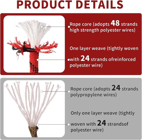 Arborist Rope 5/8in Climbing Rope Tree Rope for Outdoor Climbing Swing Sailing Halyard in Saudi Arabia