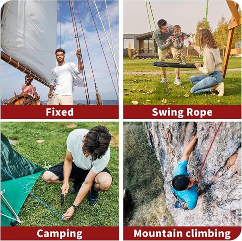 Arborist Rope 5/8in Climbing Rope Tree Rope for Outdoor Climbing Swing Sailing Halyard in Saudi Arabia